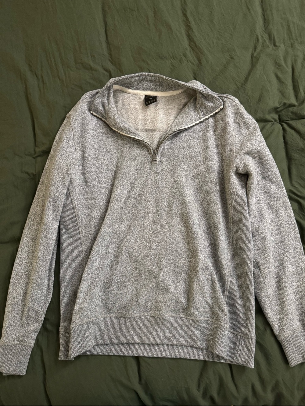 Men's Gray Quarter-Zip Sweater/Pullover